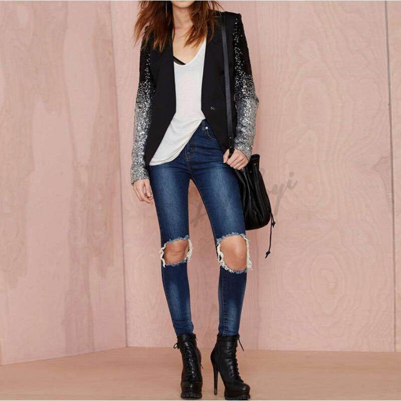 Blazer Mangas Shine - Sua Boutique