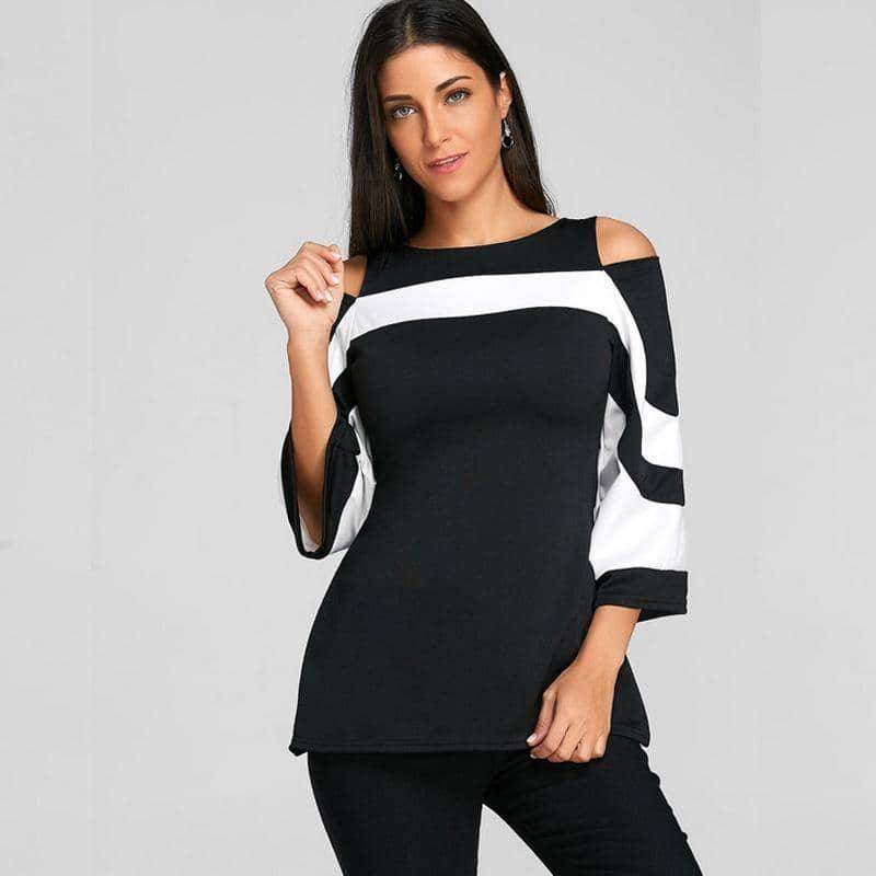 Blusa Black White - Sua Boutique