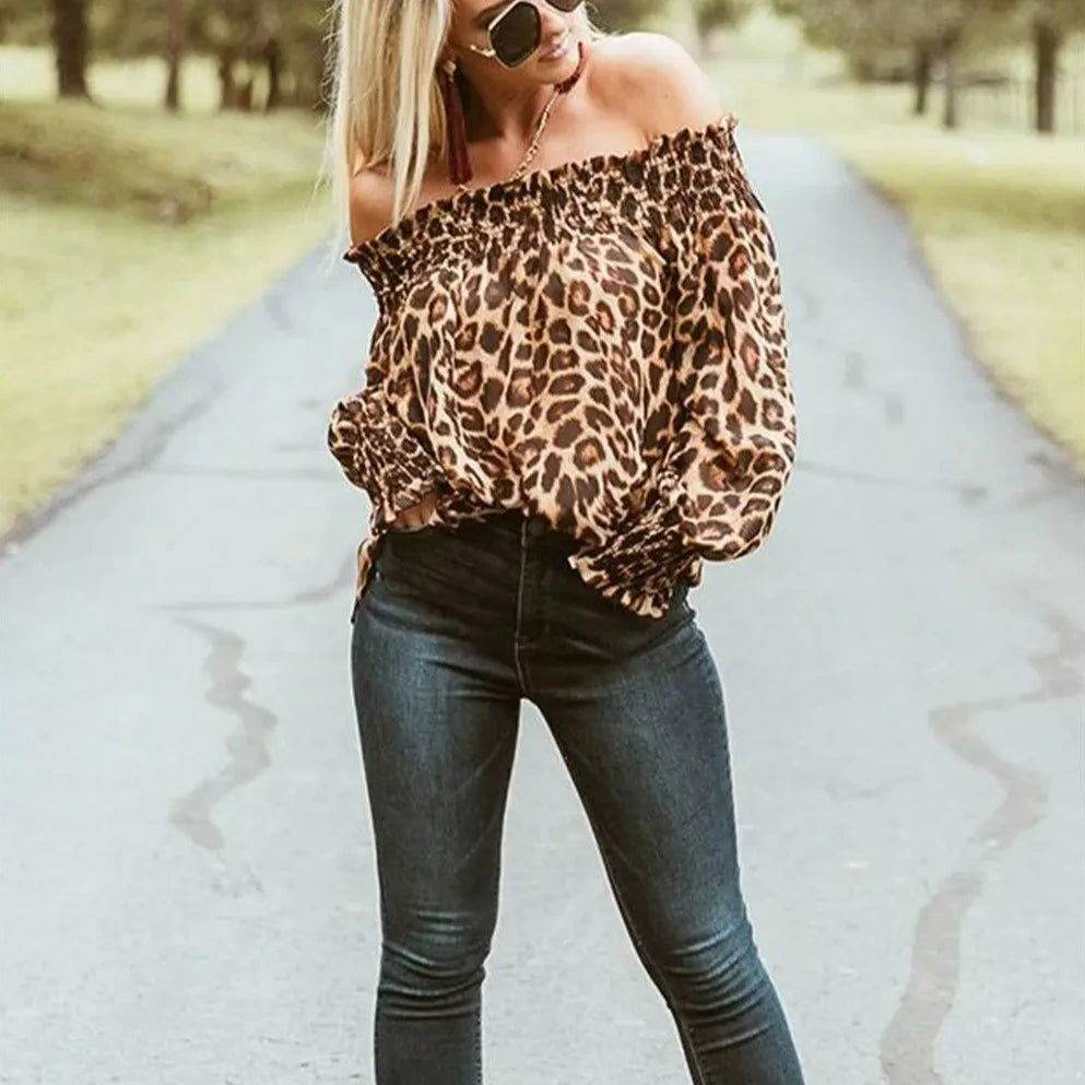Blusa Manga Ciganinha Animal Print - Sua Boutique