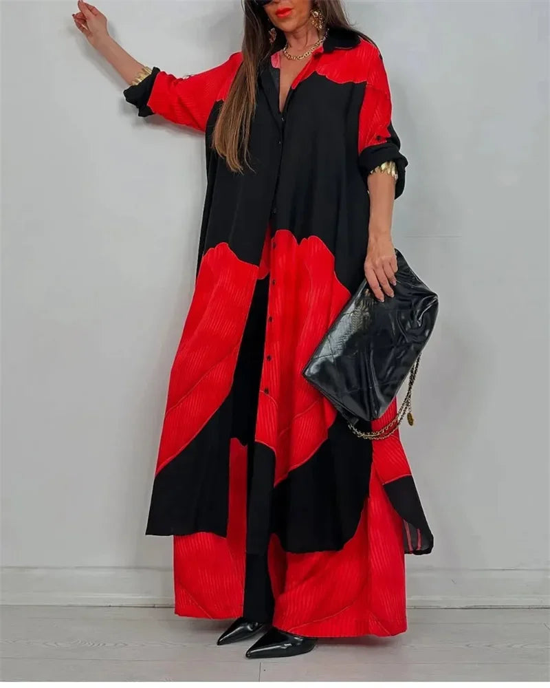 Conjunto Feminino Elegante Calça e Camisa Tarsila