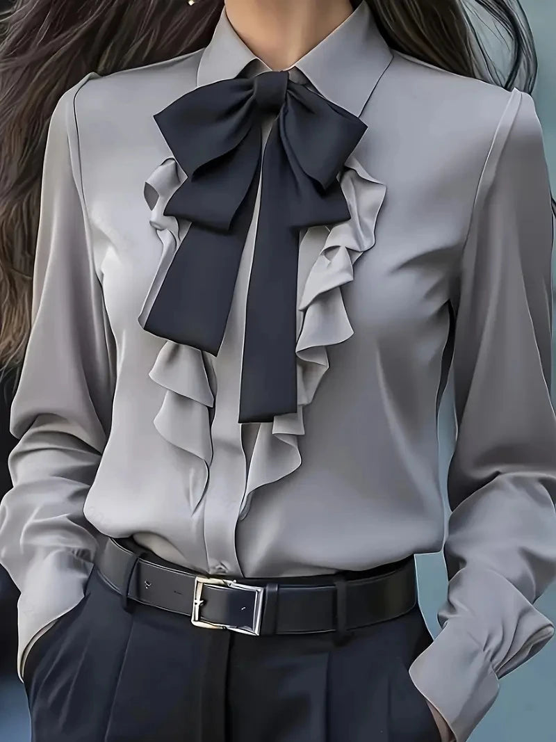 Camisa Manga Longa Laços