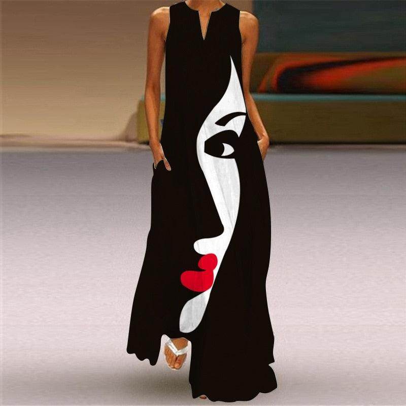 Vestido Long Face - Sua Boutique