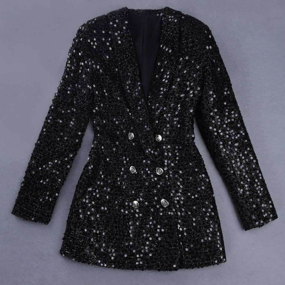 Blazer Long Dress Shine - Sua Boutique