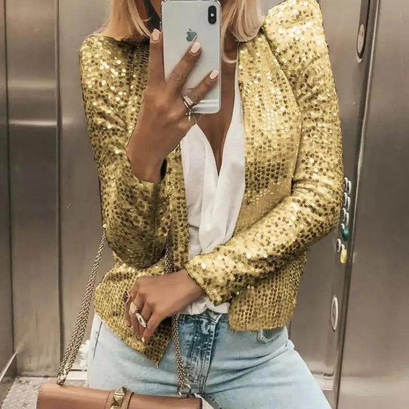 Blazer Shine Atenas - Sua Boutique