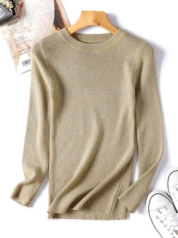 Blusa Manga Longa Lurex - Sua Boutique