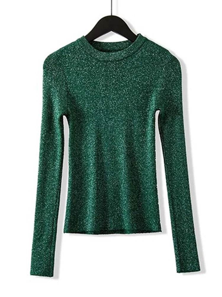 Blusa Manga Longa Lurex - Sua Boutique