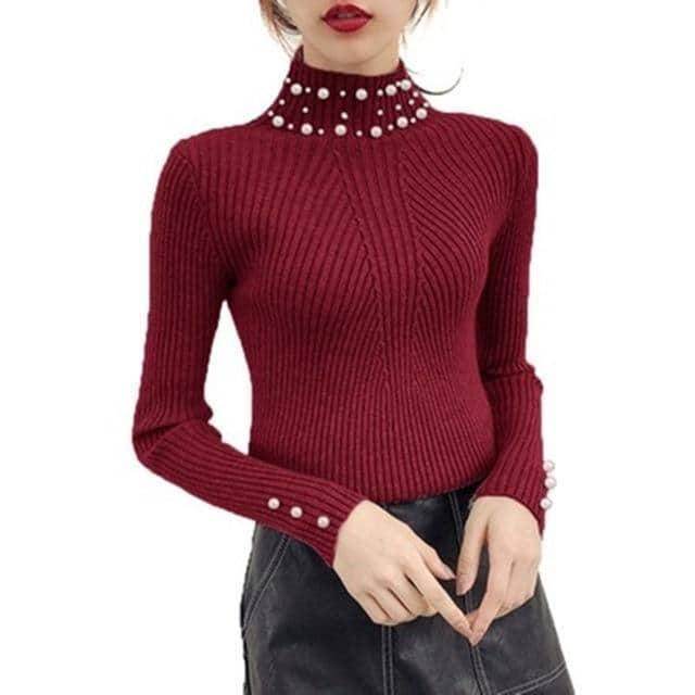 Blusa Manga longo com detalhes em Pérola - Sua Boutique