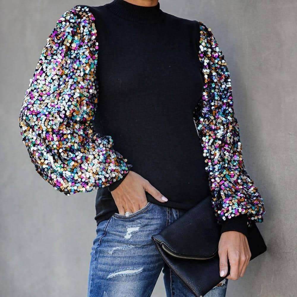 Blusa Mangas Shine Color - Sua Boutique