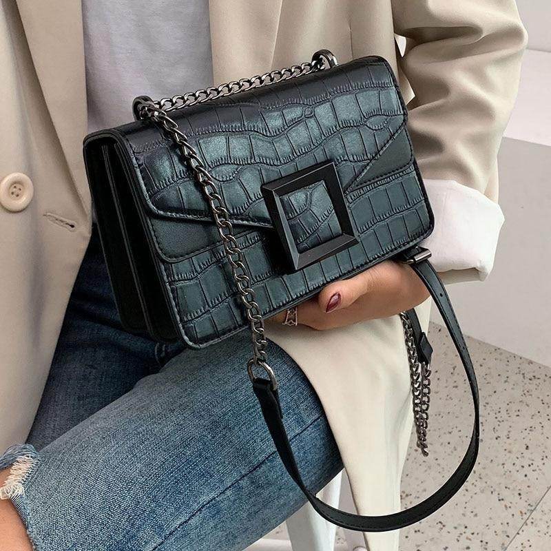Bolsa Crossbody Croco - Sua Boutique