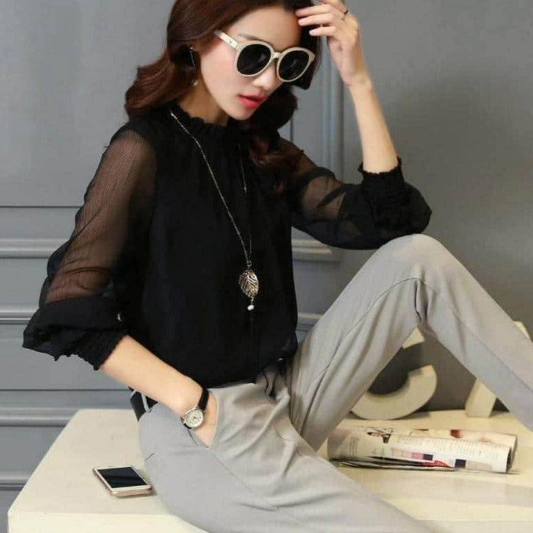 Camisa Chiffon Elegancy - Sua Boutique