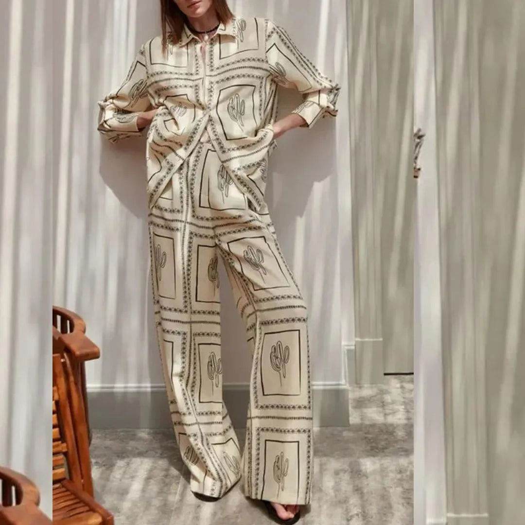 Conjunto Calça e Camisa Étnico - Sua Boutique