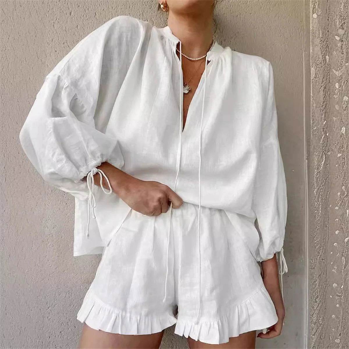 Conjunto Camisa e Shorts Suie - Sua Boutique