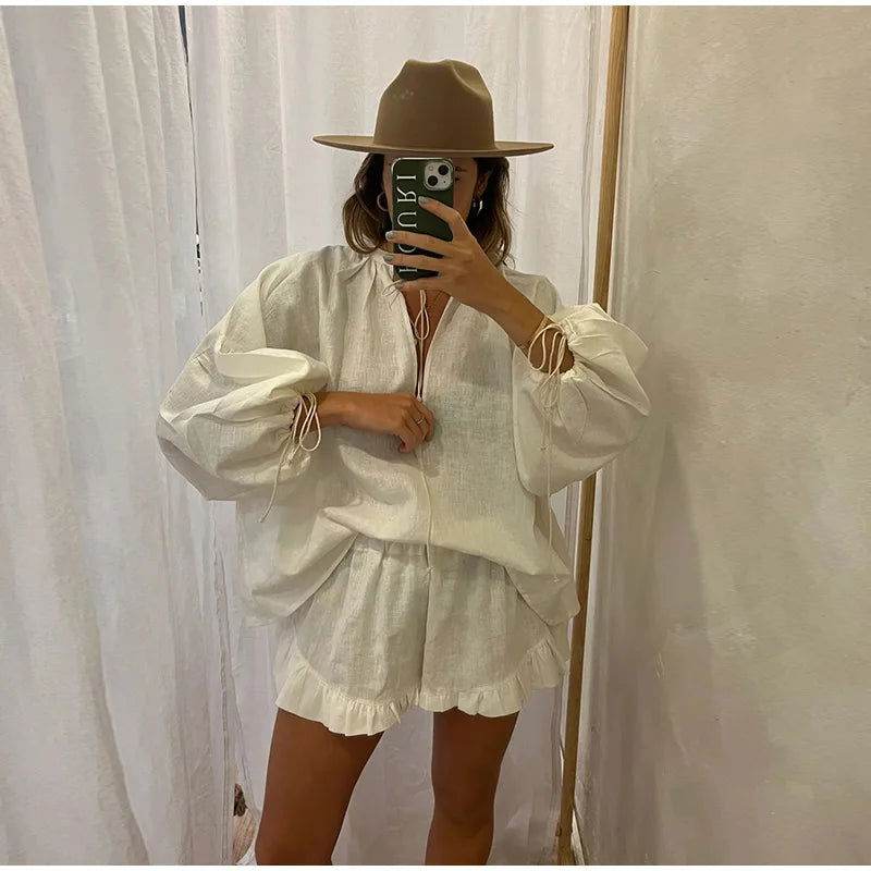 Conjunto Camisa e Shorts Suie - Sua Boutique
