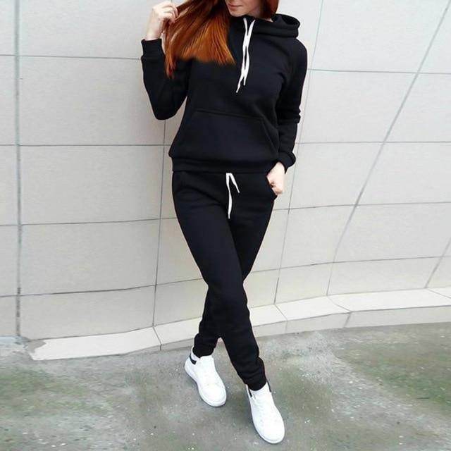 Conjunto Feminino Moletom com Capuz - Sua Boutique