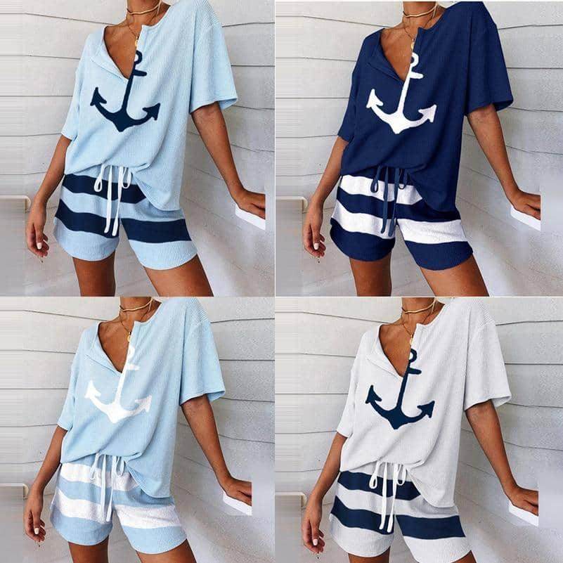 Conjunto Navy Shorts e Camisa - Sua Boutique