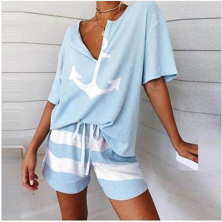 Conjunto Navy Shorts e Camisa - Sua Boutique