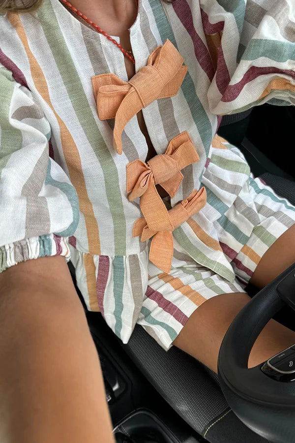 Conjunto Shorts e Camisa Laços - Sua Boutique