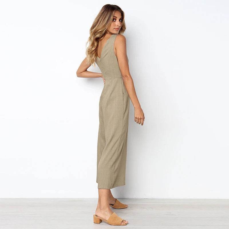 Macacão Decote V Summer - Sua Boutique