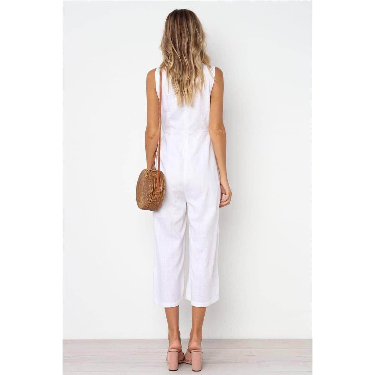 Macacão Decote V Summer - Sua Boutique