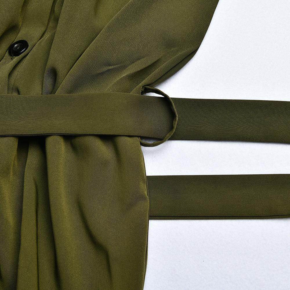 Macacão Feminino Jumpsuits Militar - Sua Boutique