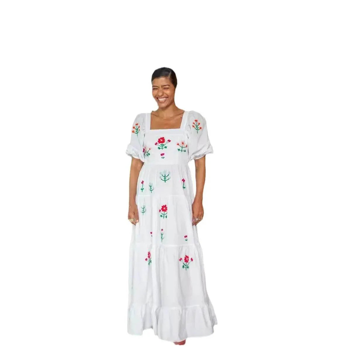 Vestido Boho Bordado - Sua Boutique