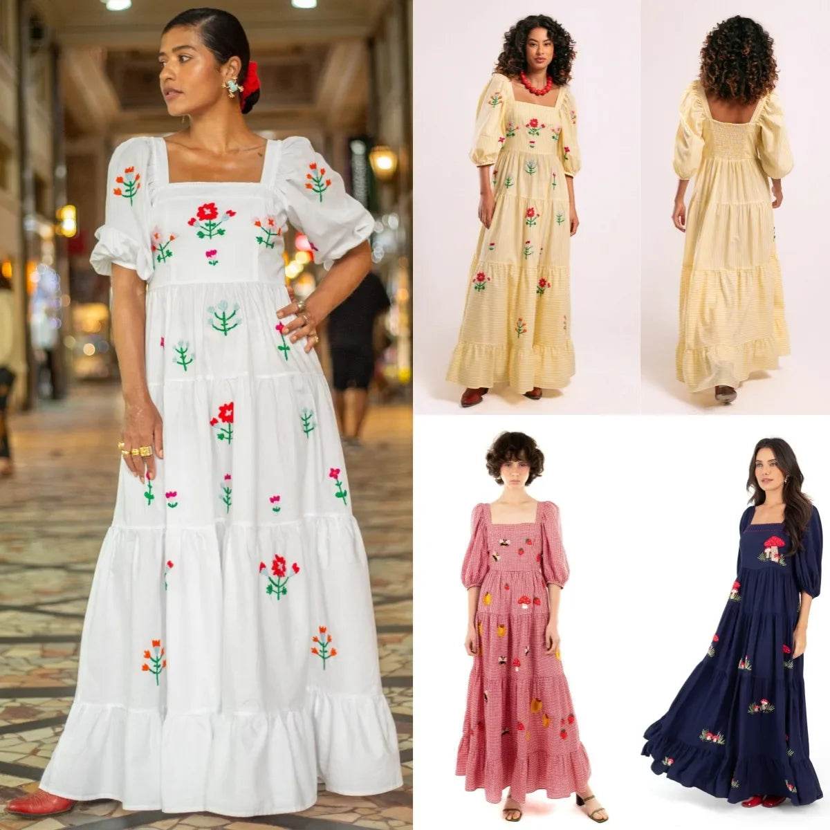 Vestido Boho Bordado - Sua Boutique