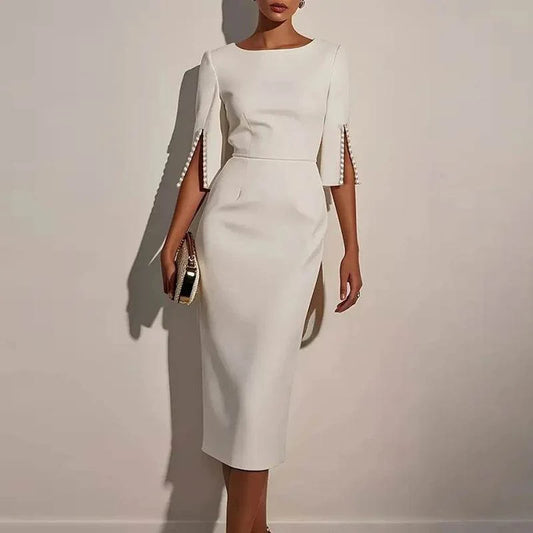 Vestido Midi Elegance Lady - Sua Boutique