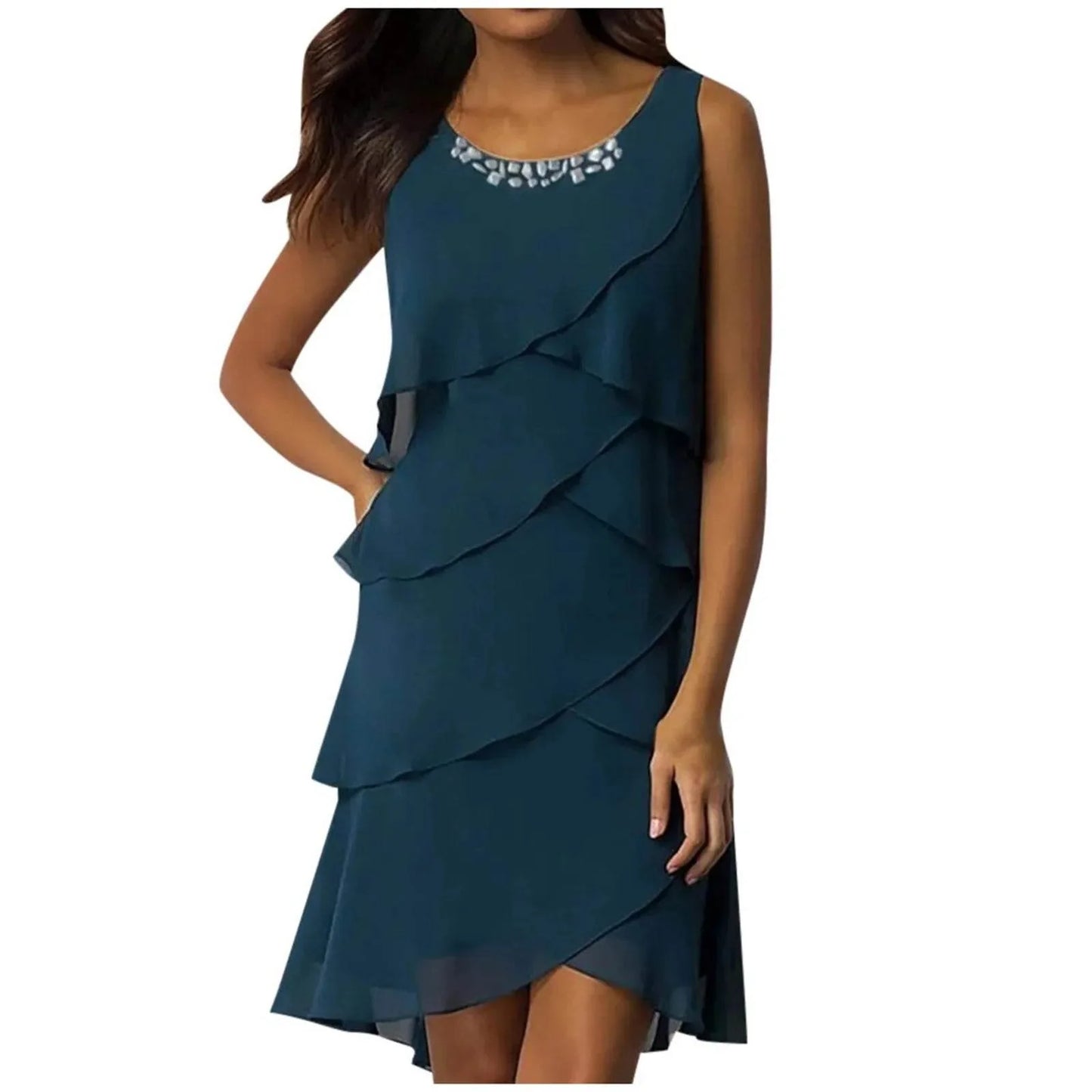 Vestido Chiffon Anamara - Sua Boutique