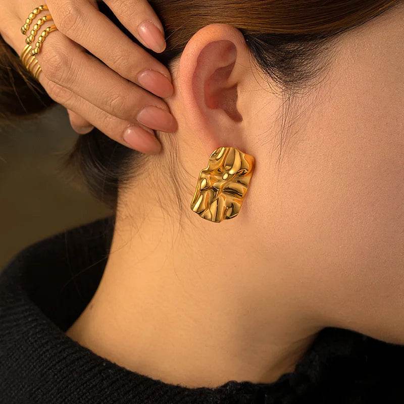 Brinco Michaela Banhado em Ouro 18K - Sua Boutique