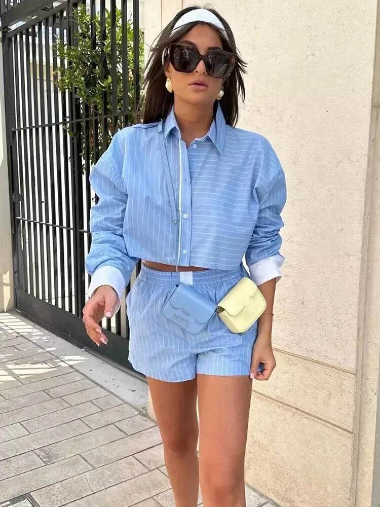 Conjunto Shorts e Camisa Valentina - Sua Boutique