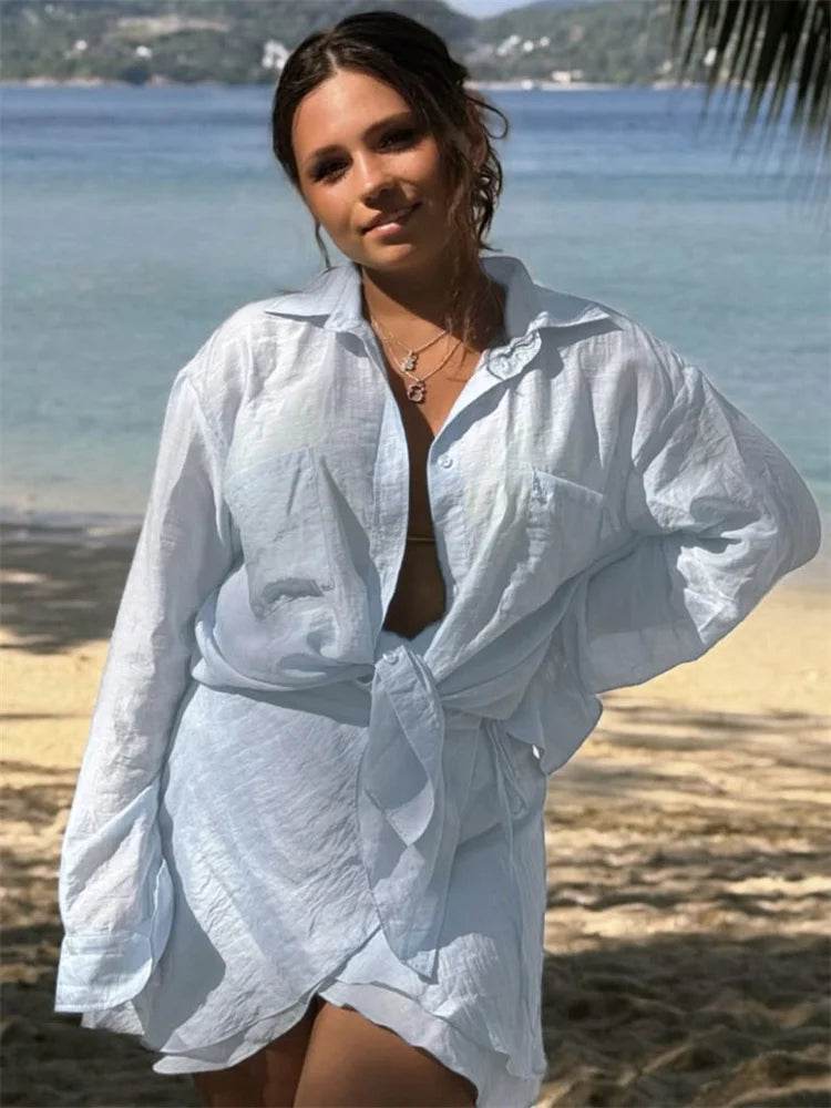 Conjunto Camisa e Saia Babado Summer - Sua Boutique