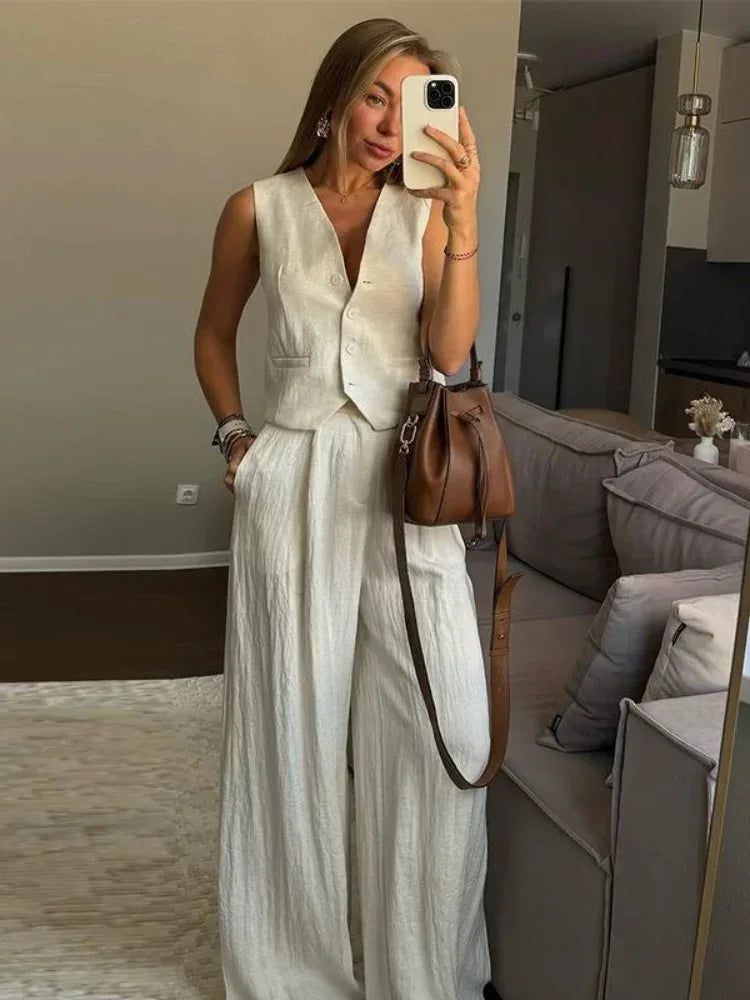 Conjunto Colete e Calça Thayse - Sua Boutique