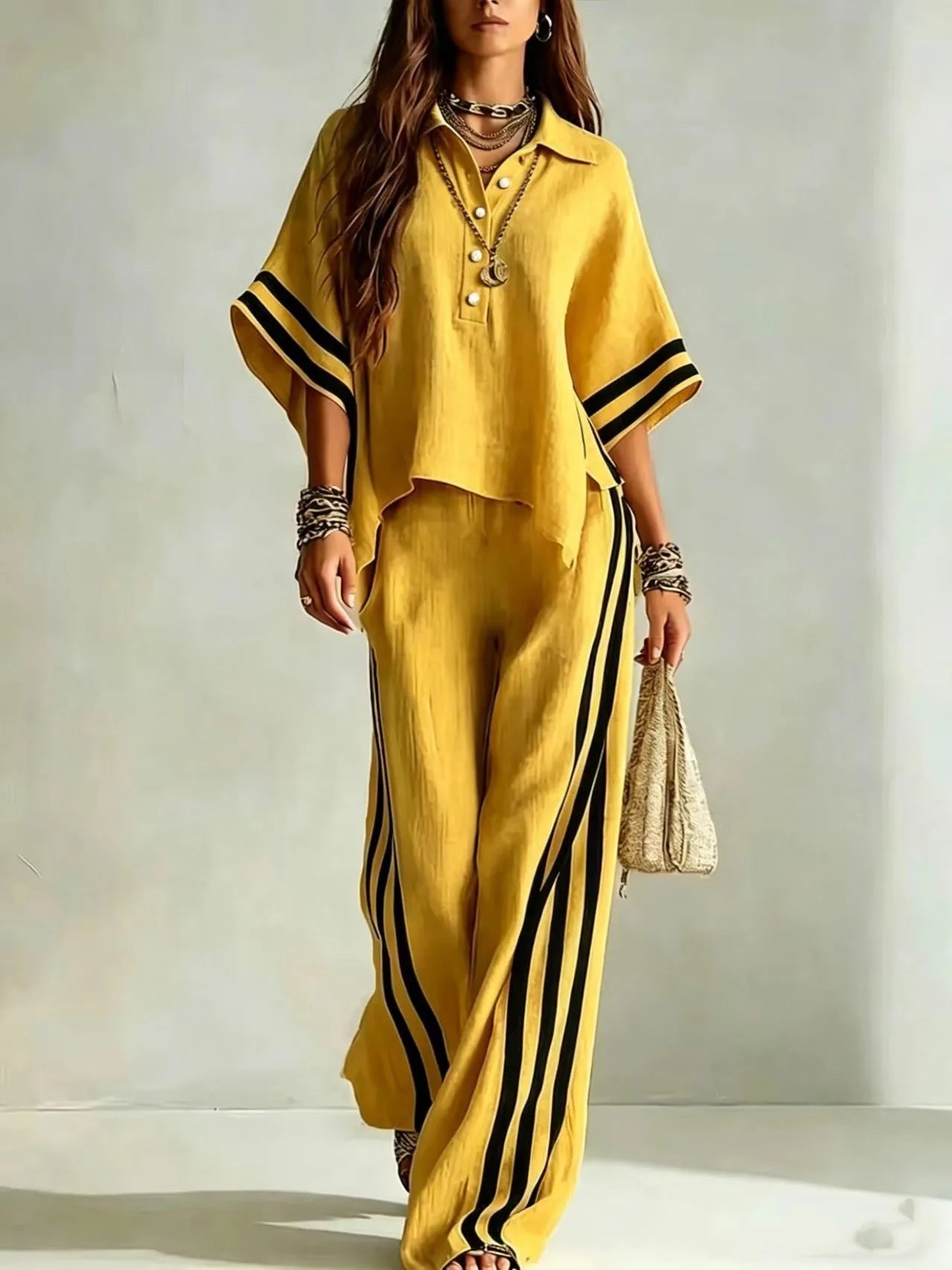 Conjunto Calça e Blusa Panamá