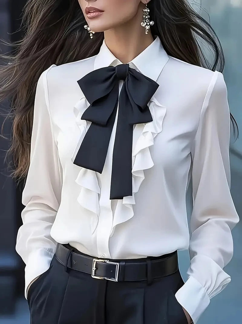 Camisa Manga Longa Laços
