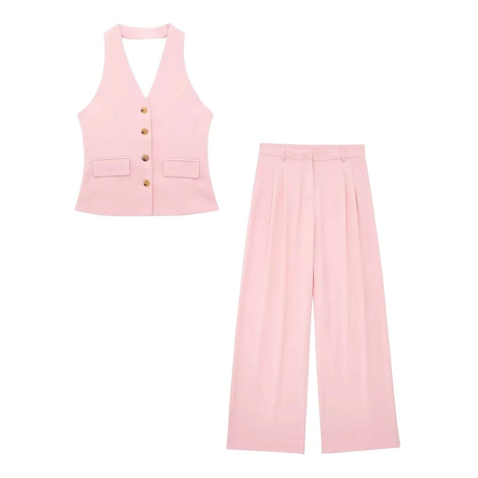 Conjunto Calça e Colete Frente Única Zuza - Sua Boutique
