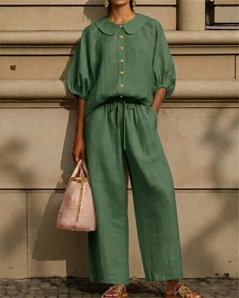 Conjunto Calça e Camisa Lavinia