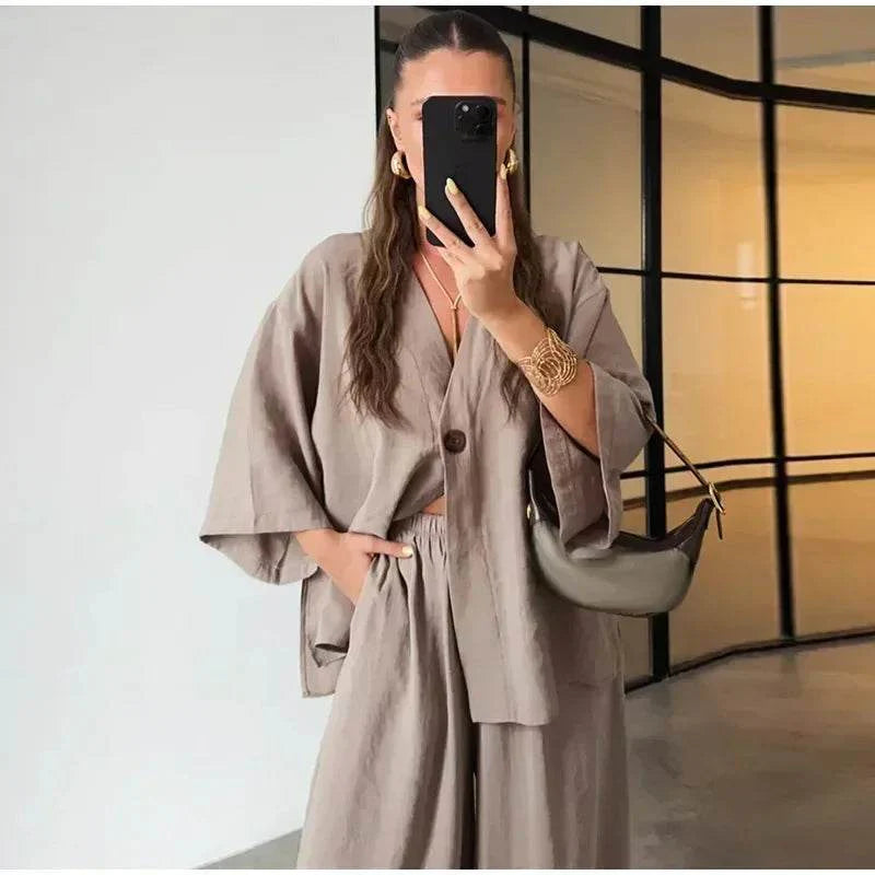 Conjunto Calça e Camisa Kay - Sua Boutique