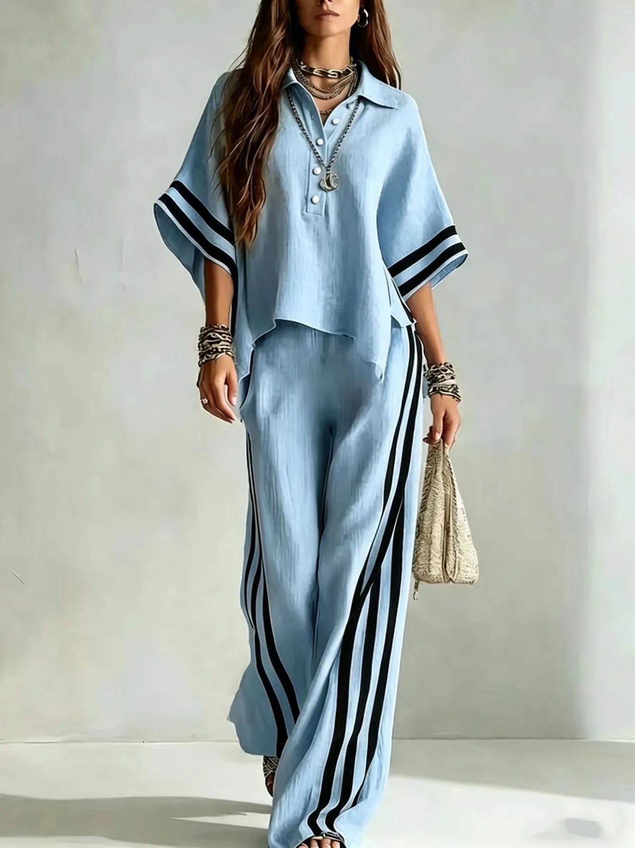 Conjunto Calça e Blusa Panamá