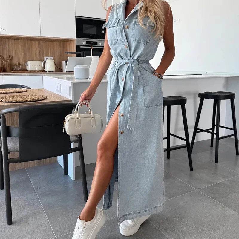 Vestido Denin Cecilia - Sua Boutique