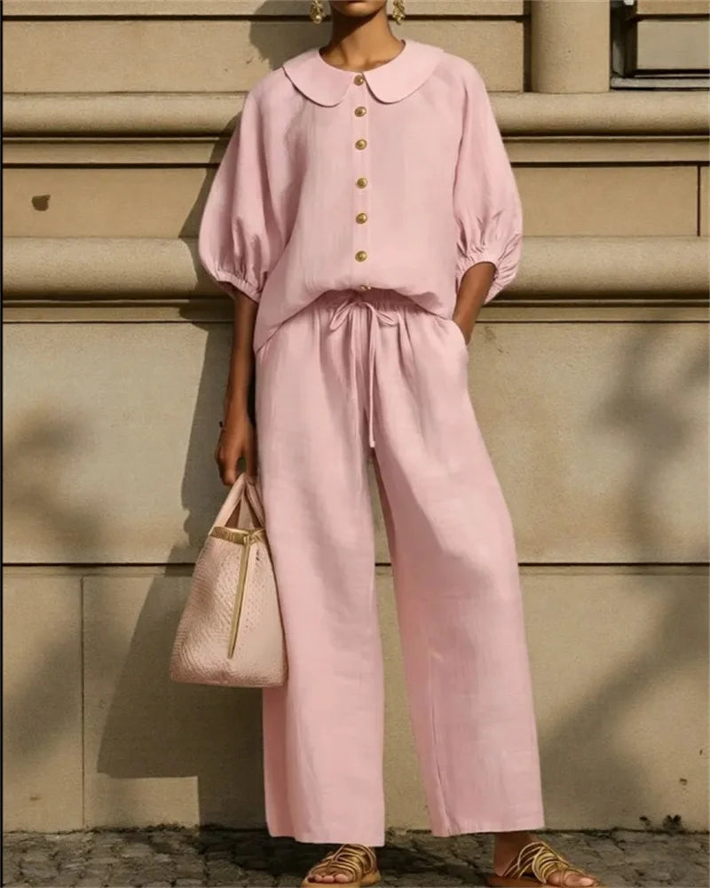 Conjunto Calça e Camisa Lavinia