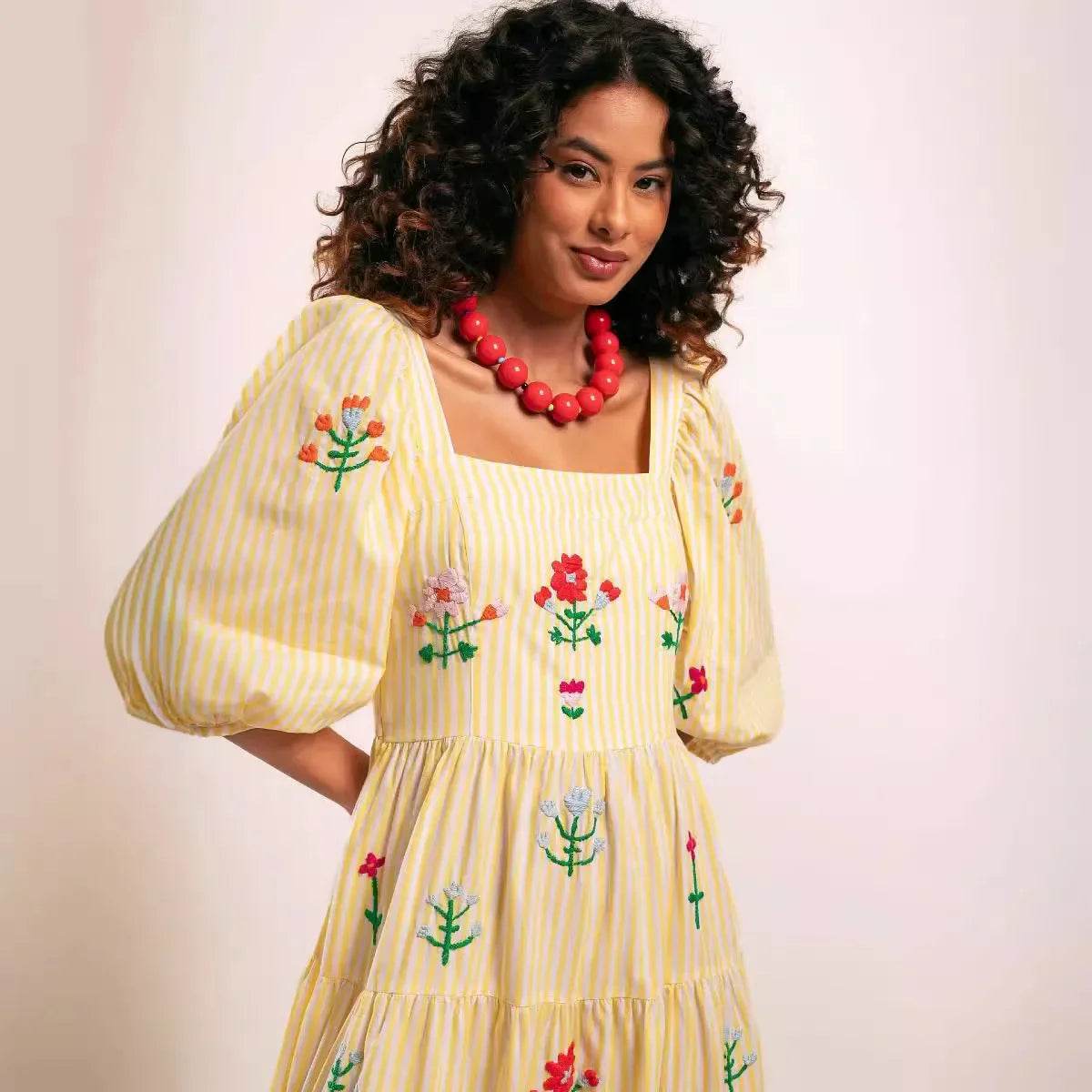 Vestido Boho Bordado - Sua Boutique