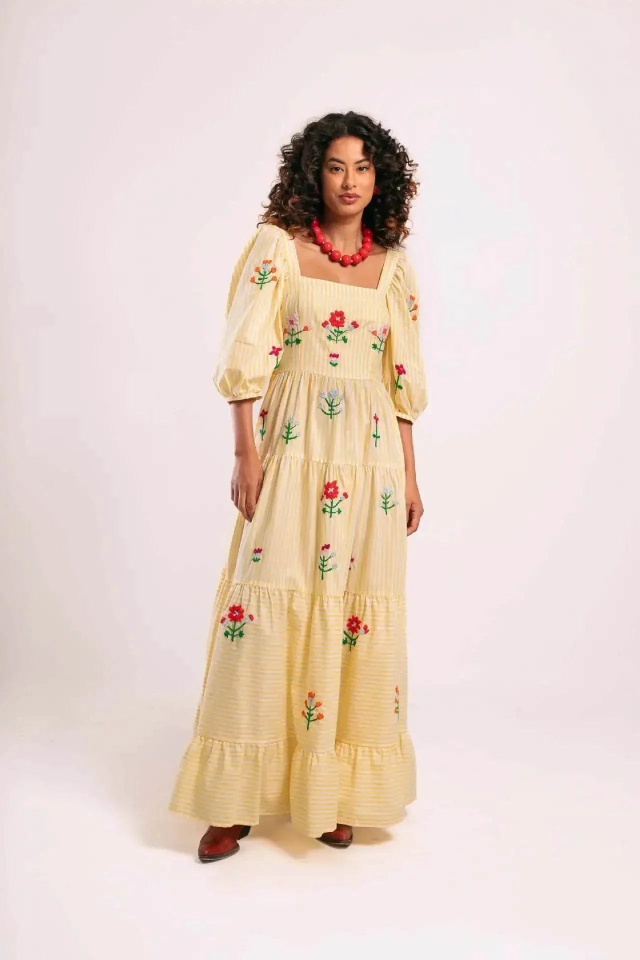 Vestido Boho Bordado - Sua Boutique
