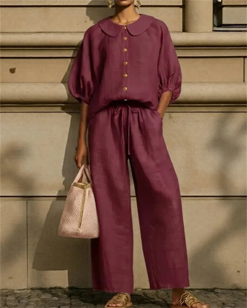 Conjunto Calça e Camisa Lavinia