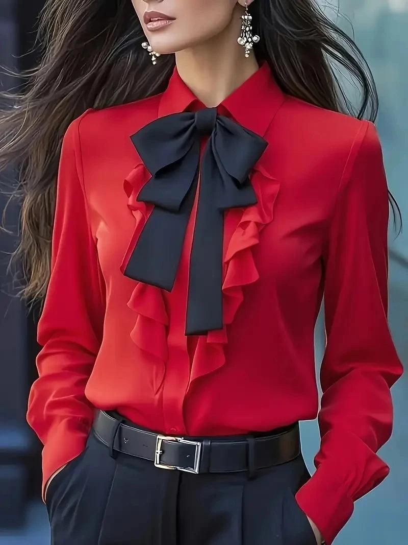 Camisa Manga Longa Laços