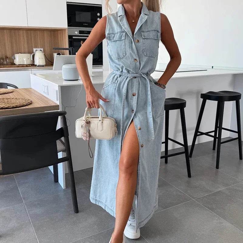 Vestido Denin Cecilia - Sua Boutique