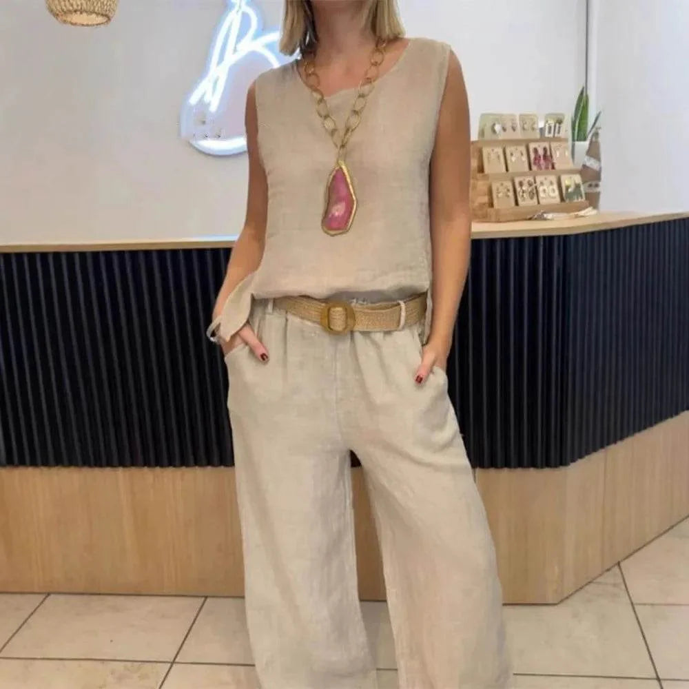 Conjunto Calça e Regata Helana - Sua Boutique