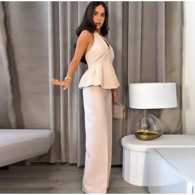 Conjunto Calça e Top Frente Única Martina - Sua Boutique