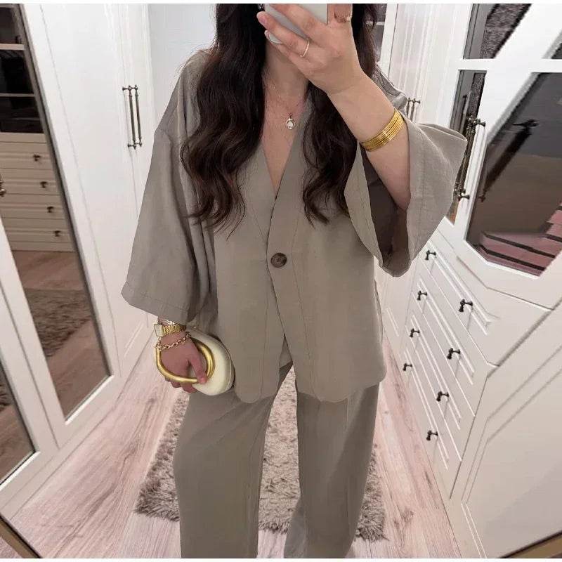 Conjunto Calça e Camisa Kay - Sua Boutique