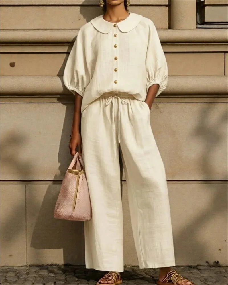 Conjunto Calça e Camisa Lavinia
