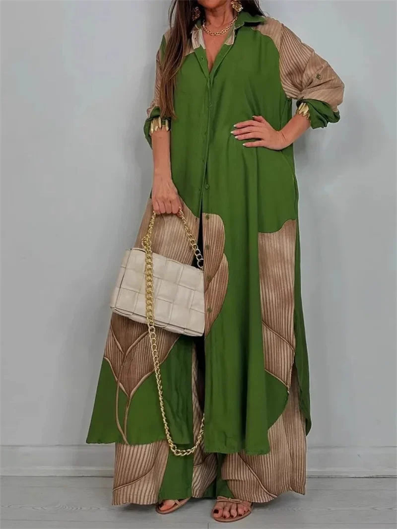 Conjunto Feminino Elegante Calça e Camisa Tarsila